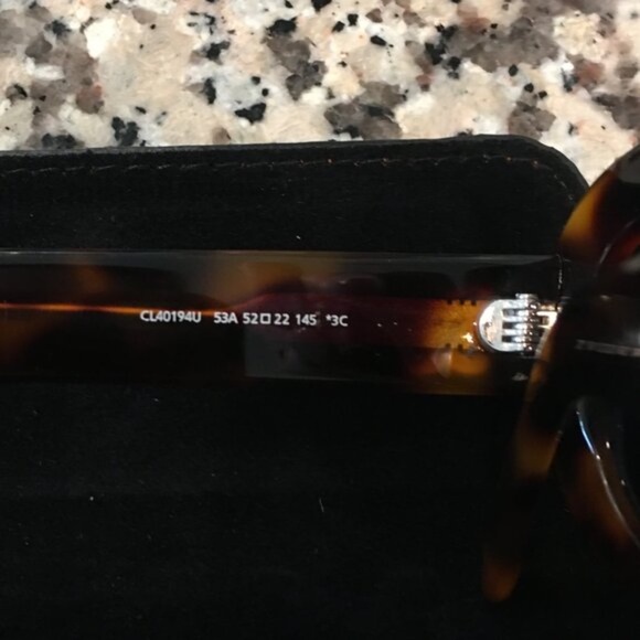 CELINE BROWN TRIOMPHE SUNGLASSES - Picture 6 of 9